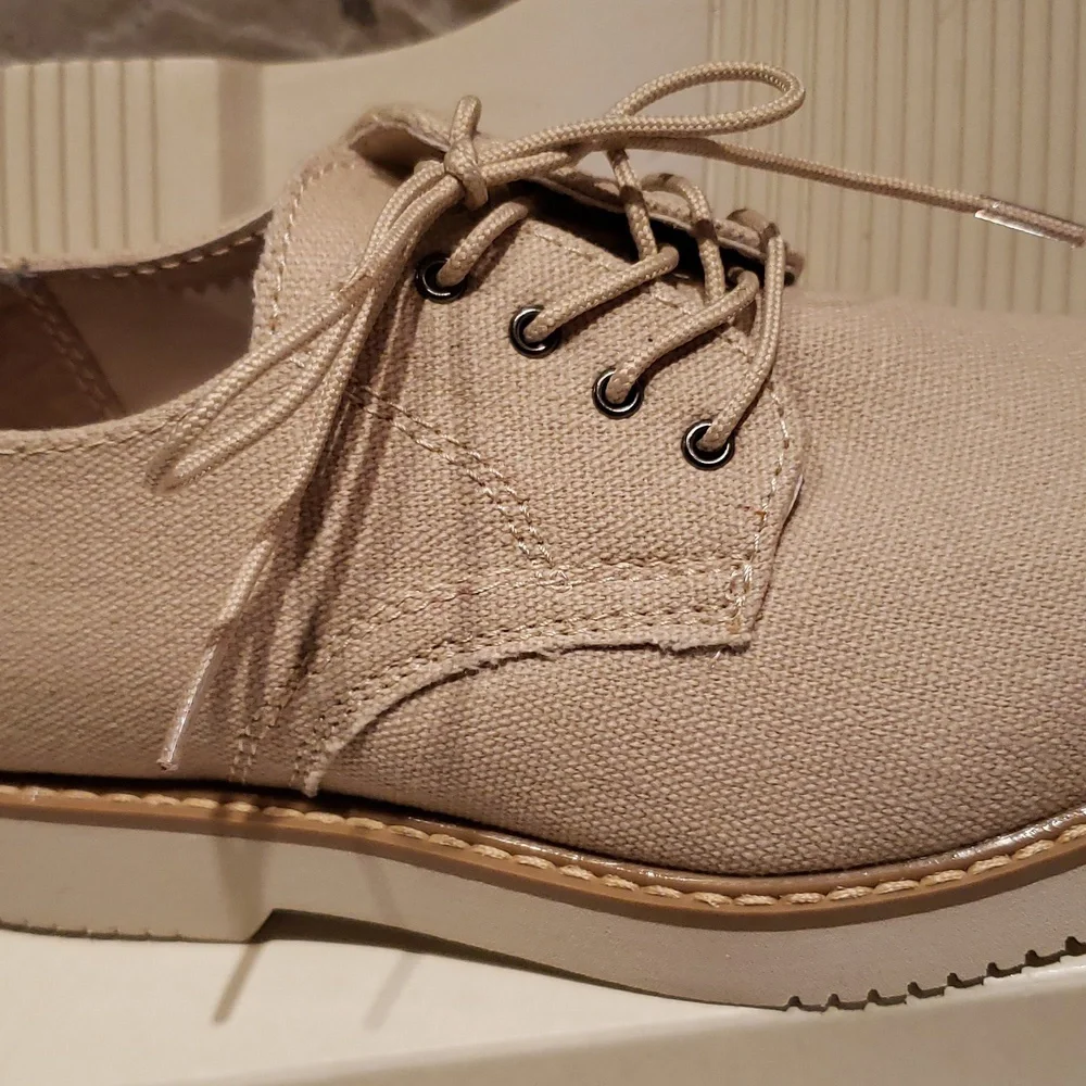 Tucker + Tate NEW Oxfords Dress Shoes Canvas Boys 1M NIB